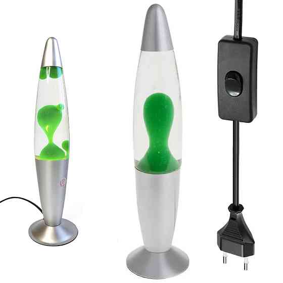 Нічник-світильник Лава лампа 37см,25Вт,від 220В,Зелений SBR Київ