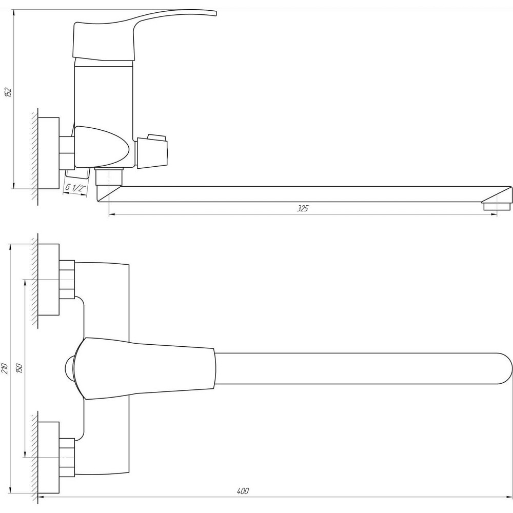 Змішувач для ванни Globus Lux QUEENSLAND GLQU-208 (000008763) Київ - фото 8