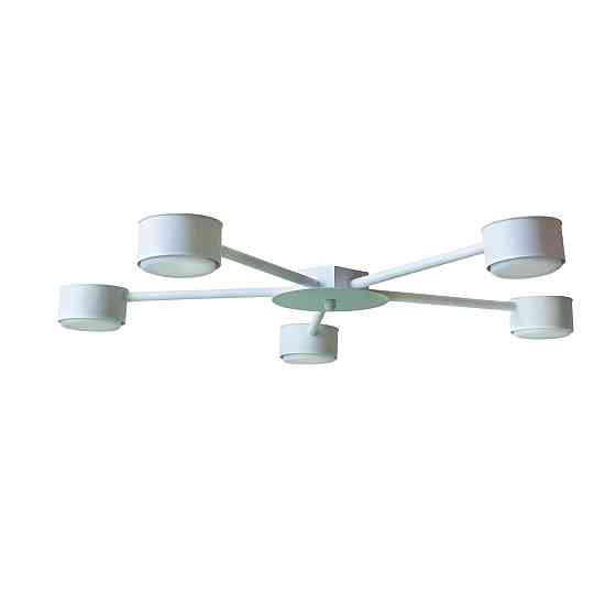 Люстра потолочная MSK Electric Copter на пять круглых плафона под лампы GX53 NL 8040-5 WH белый Одесса