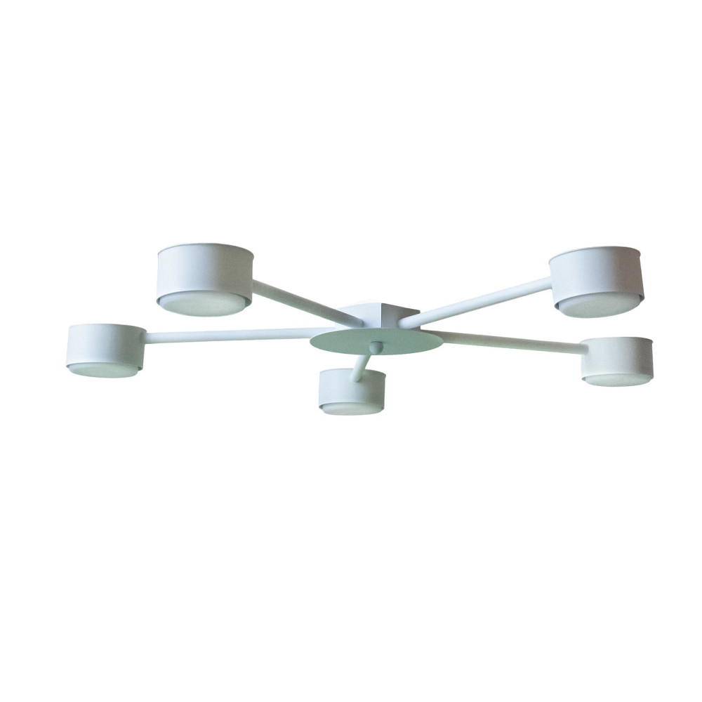 Люстра потолочная MSK Electric Copter на пять круглых плафона под лампы GX53 NL 8040-5 WH белый Одесса - изображение 1