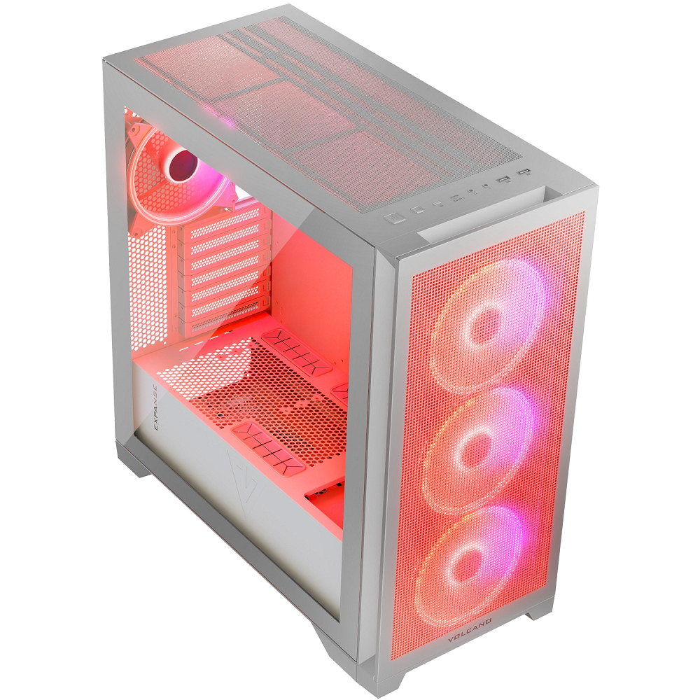 Корпус Modecom VOLCANO EXPANSE S ARGB 4x140mm fans MIDI USB 3.0x2+TYPE-C WHITE без БЖ ATX Вінниця - фото 13