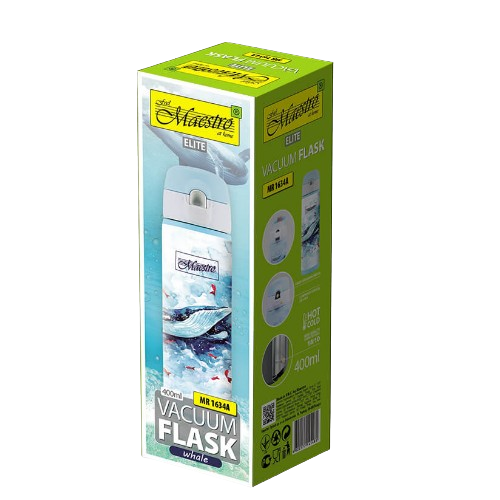 Термочашка 400мл нержавіюча сталь синій Maestro MR-1634-A Житомир - фото 2