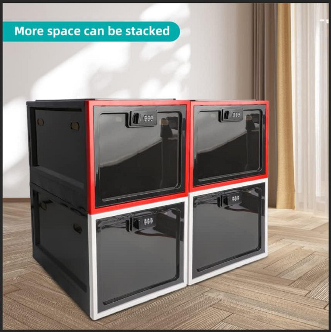 2 упаковки коробок для лекарств с кодовым замком, безопасная шкаф для лекарств, контейнер для хранения еды Киев - изображение 4