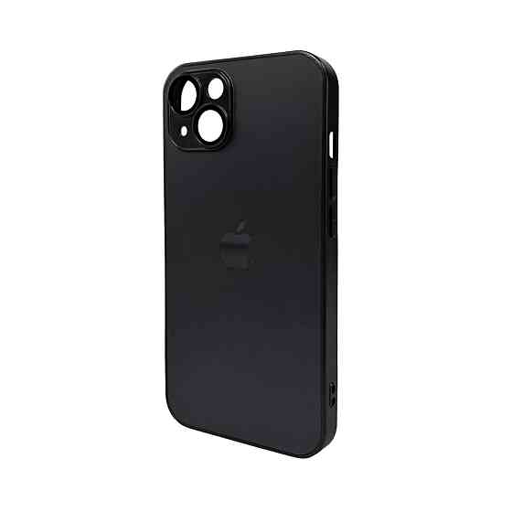 Чохол для смартфона AG Glass Matt Frame Color Logo for Apple iPhone 13 Graphite Black Киев
