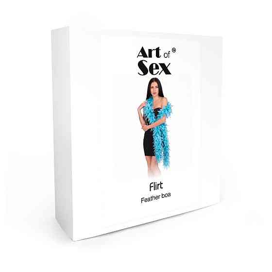 Боа з пір’я Art of Sex, довжина 2 метри, колір блакитний Sex Aura Київ