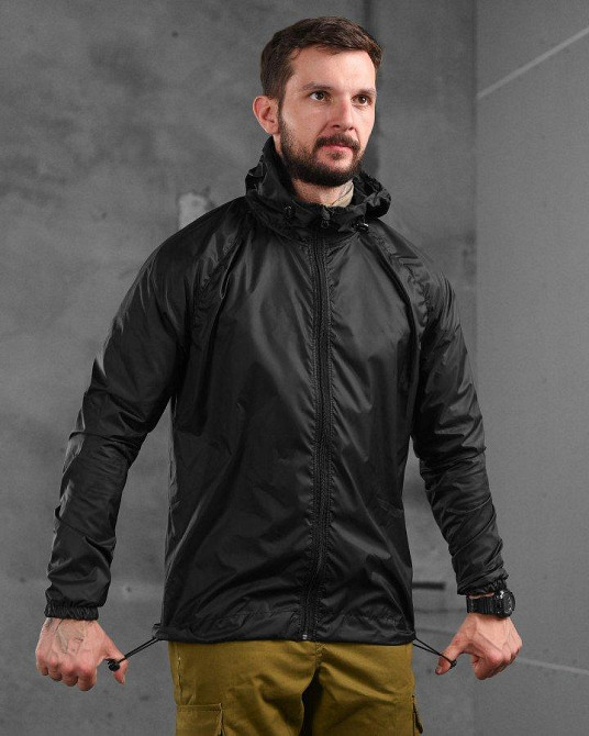 Куртка дождевик карман черная XXL Киев - изображение 7