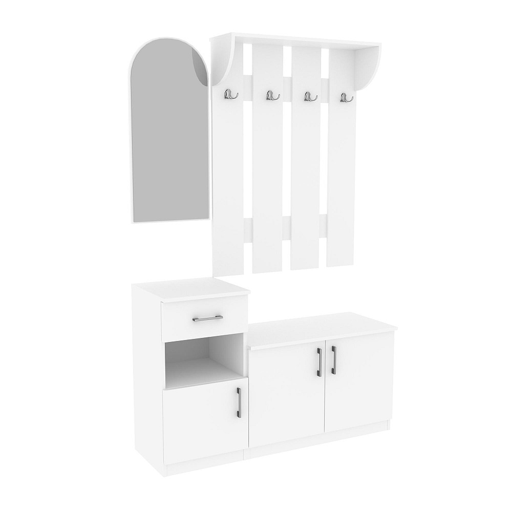 Прихожая Алиса, Белый, 1000/400/1880 Львов - изображение 1