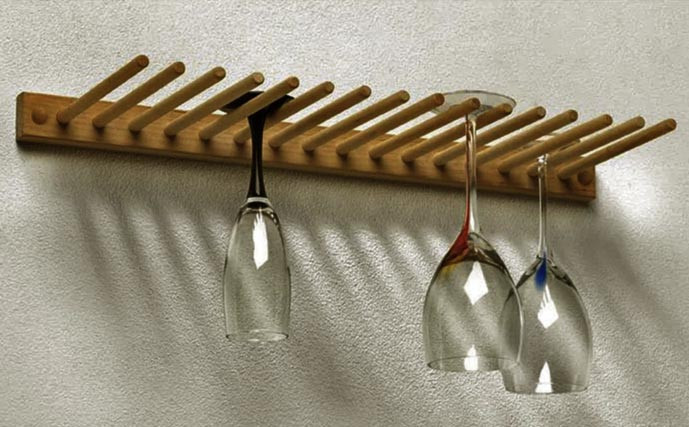 Полиця для келихів "Ніблі" сієна Миколаїв - фото 1