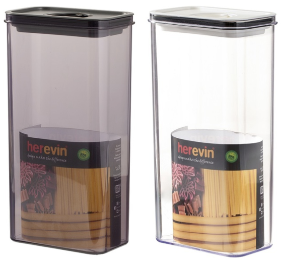 Контейнер HEREVIN Canister-Vacuum Lid-White-Black 3 л (161194-000) (7077946) Киев