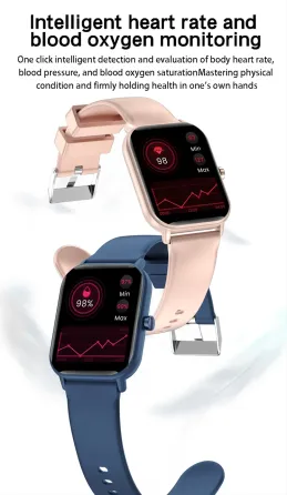 Розумний годинник Huafit Watch GTS: сенсорний екран, водонепроникність IP67, фітнес-трекер рожевий Київ