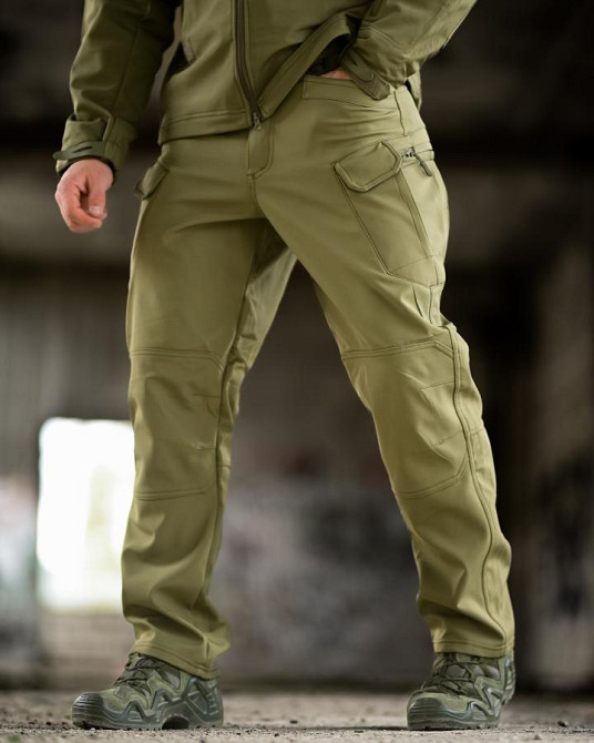 Демисезонный тактический костюм софшел TIGER олива ПП8241 Одесса - изображение 8