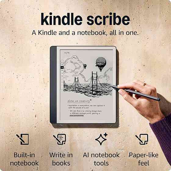 Електронна книга Amazon Kindle Scribe (1st Gen) (2024) 16 GB Tungsten_JP ( 13440 ) Харків