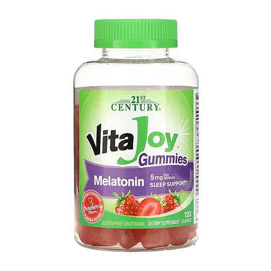 Мелатонін 21st Century VitaJoy Melatonin 5 mg 120 жув табл Київ
