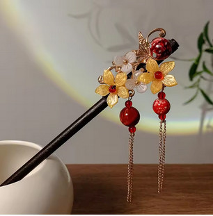 Заколка для волос в китайском стиле Цветы Киев - изображение 1