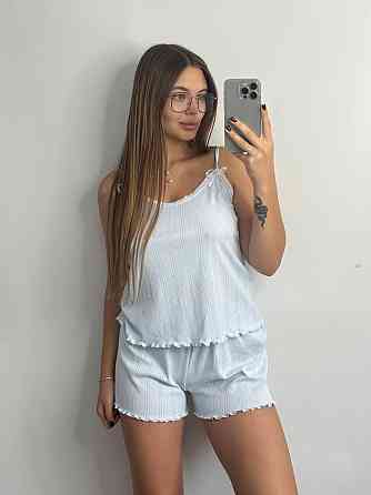 Женский комплект для дома и сна Голубой M-L Харьков