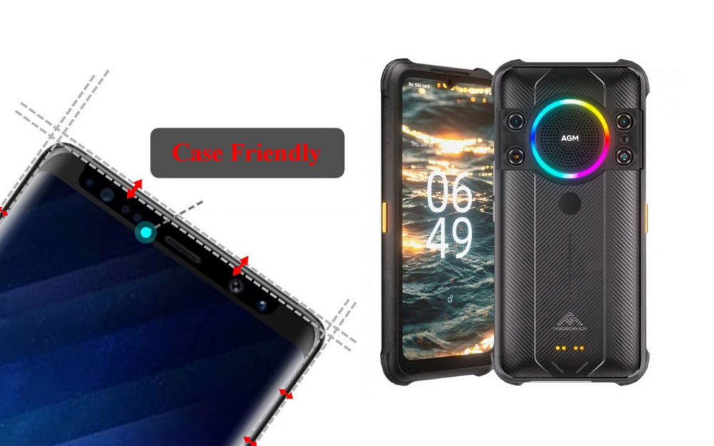 Захисне скло HyperGlass Pro для AGM H5, AGM H5 Pro – максимальна чутливість та захист Київ - фото 4