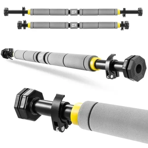 Раздвижной турник в дверной проем Hop-Sport M050DP серый-желтый Киев - изображение 5