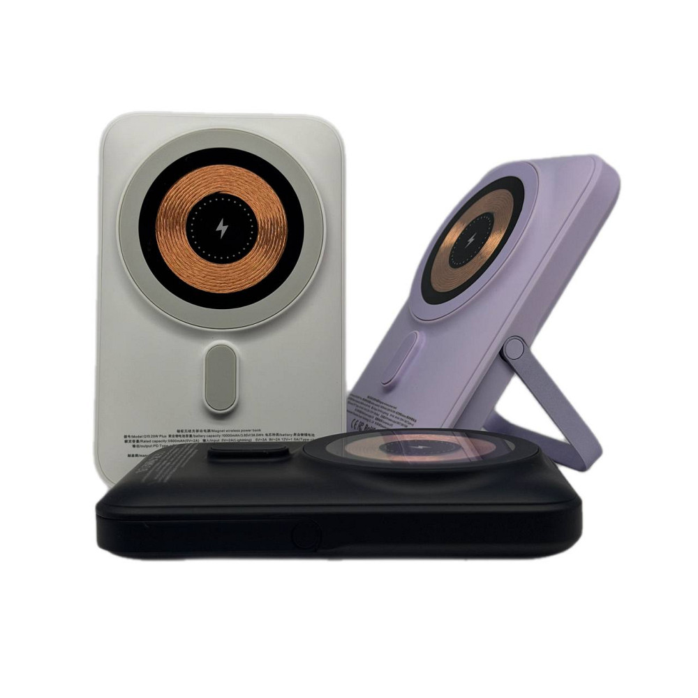 Повербанк Q15 10000 mAh 20W (MagSafe) - Білий Київ - фото 18