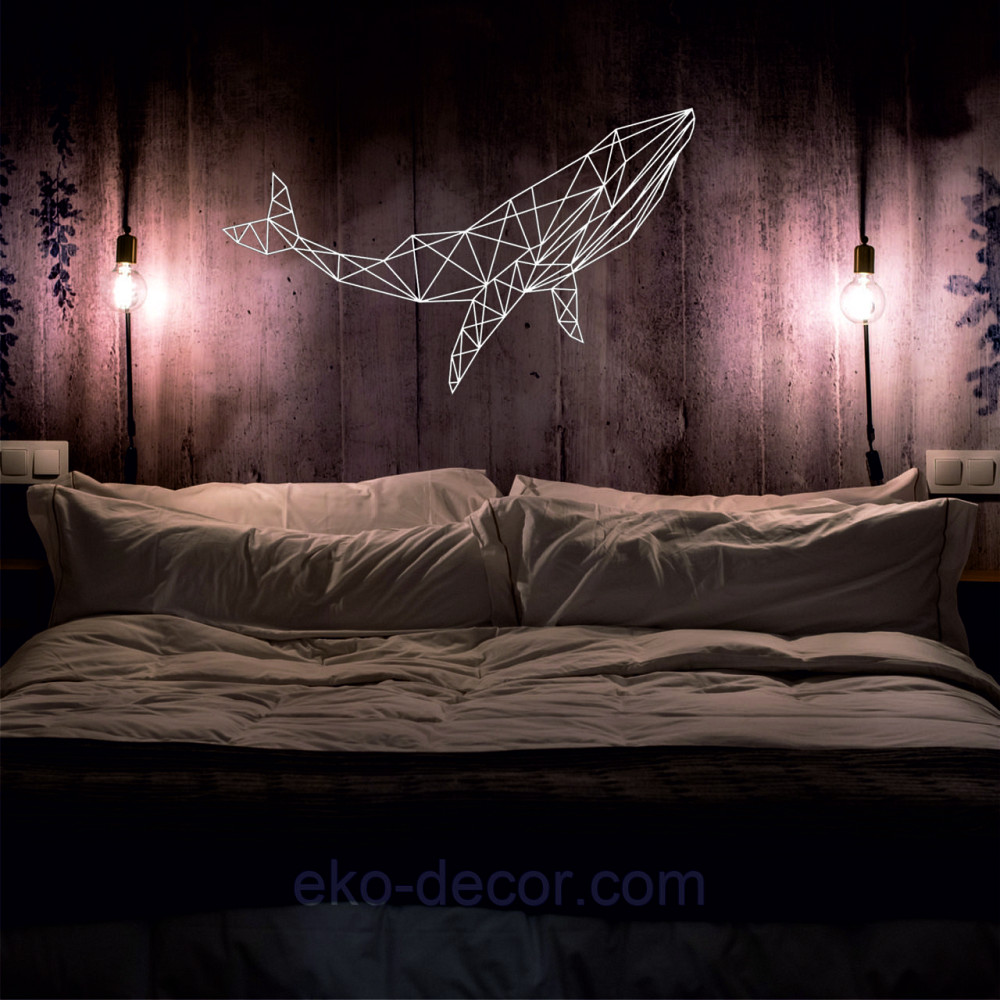 Декоративное настенное Панно «Кит», Декор на стену 110*66 см, Белый Киев - изображение 10
