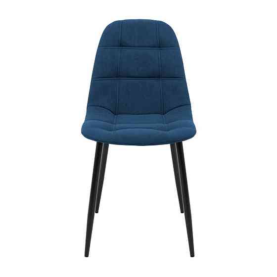 Стілець крісло м'який SplitDesign U Lily 36 чорні ніжки Синій Київ