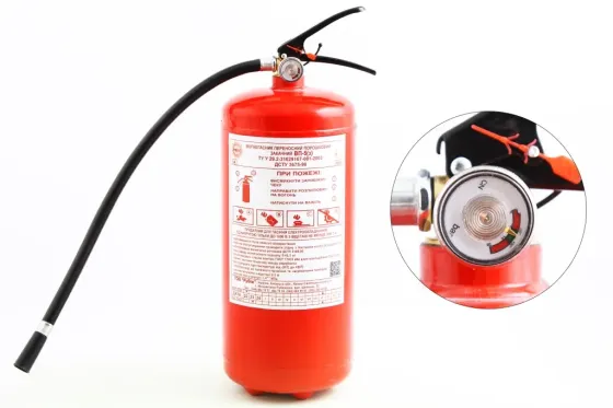 Вогнищений порошковий 5кг з манометром сертиф. Рубіг Вінниця