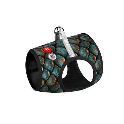 Шлея для собак WAUDOG Clothes м'яка з QR адресником "Луска" XS1 (220-0179) Вінниця