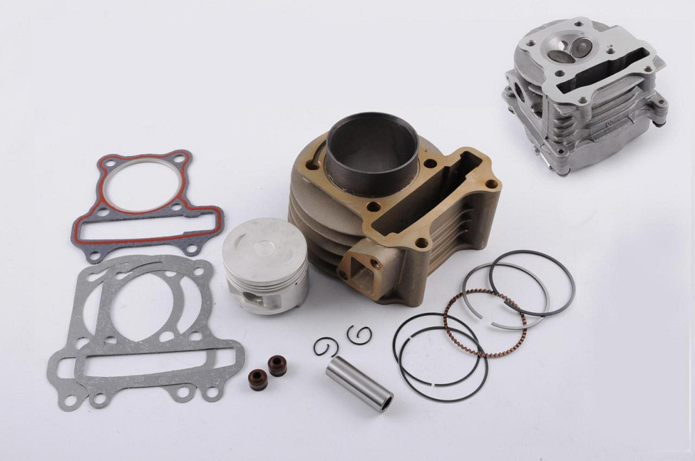 Поршнева (у зборі) скутер китай 4 т 100 (Ø50.0, тюнінг GY6 50) (+головка у зборі) Мукачево - фото 1