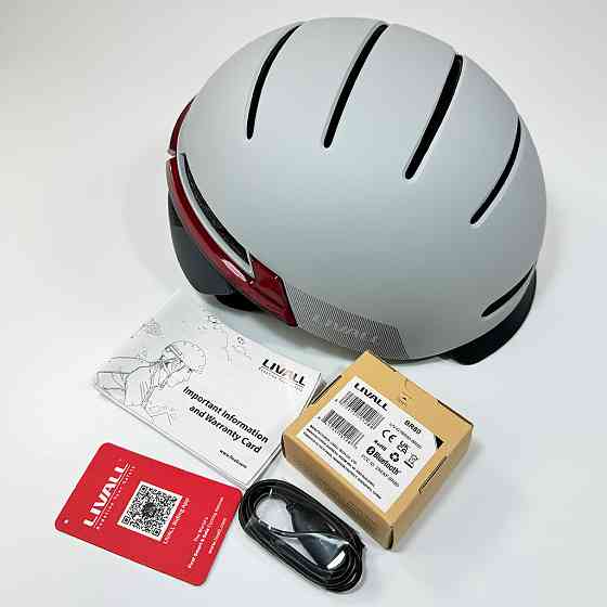 Шлем Livall BH51M NEO с музыкой и Bluetooth, серый Киев