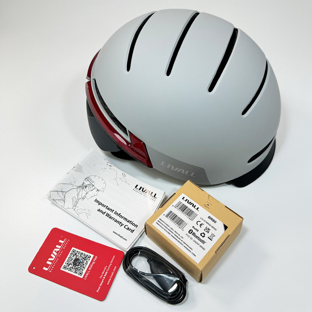 Шлем Livall BH51M NEO с музыкой и Bluetooth, серый Киев - изображение 1