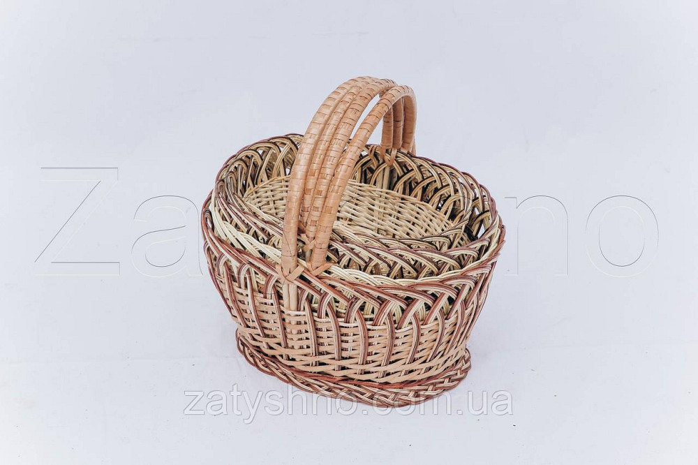 Плетений кошик на Великдень із лози | кошик великодні | кошик на Великдень Київ - фото 2