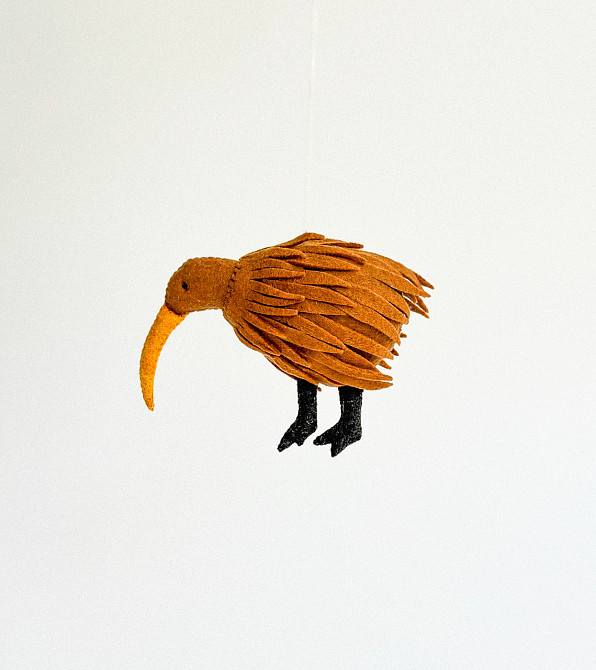 М’яка фетрова іграшка пташка ківі ручної роботи – безпечна розвиваюча іграшка Київ - фото 5