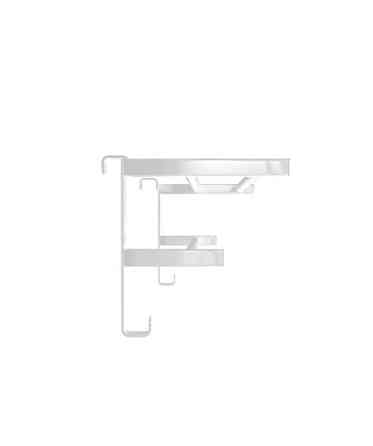 Полиця для рушників навісна HF Sheffield 520x204 white matt Київ