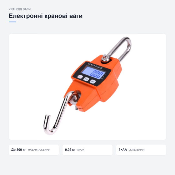 Електронні кранові ваги для вантажів Київ