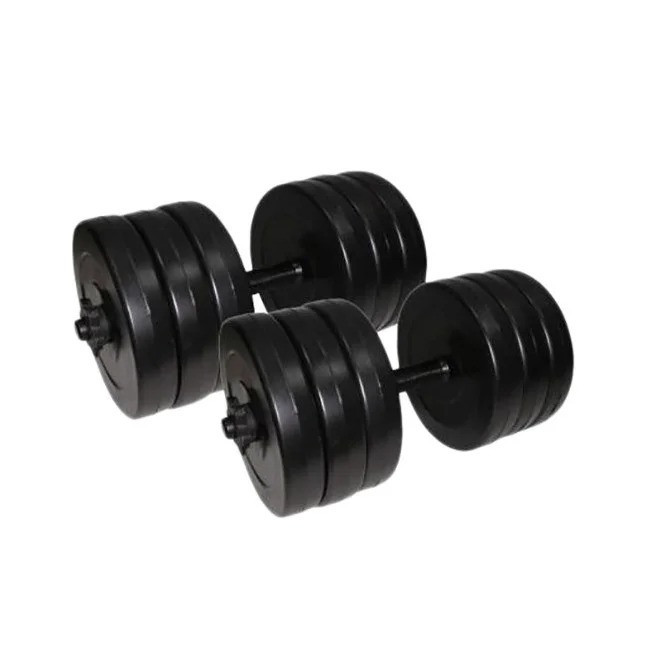 Гантелі складальні композитні в пластиковій оболонці Rock Pro 2 шт по 15,5 кг NE-PL-G-015-2 Вінниця - фото 1