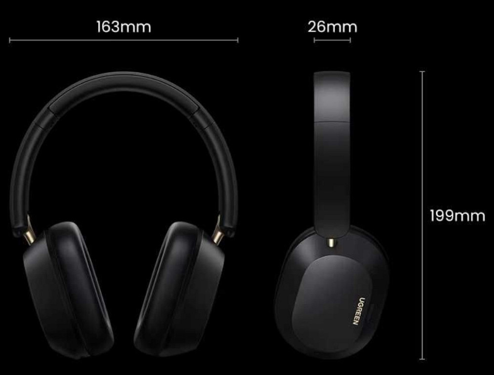 Навушники Ugreen Max5c (LDAC Hi-Res, NC, app, BT 5.4, 75 годин роботи) Харьков - изображение 5