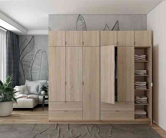 Шкаф для одежды Doros Лукас Дуб сонома 3+3 ДСП 270х50х240 DRS-011705 (42005115) Львов