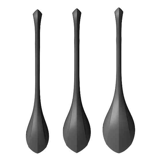 Набір йоні намистин Satisfyer Yoni Power 2 Black, діаметр 2-2,5-3см, маса 22-44-73 г Sex Aura Київ