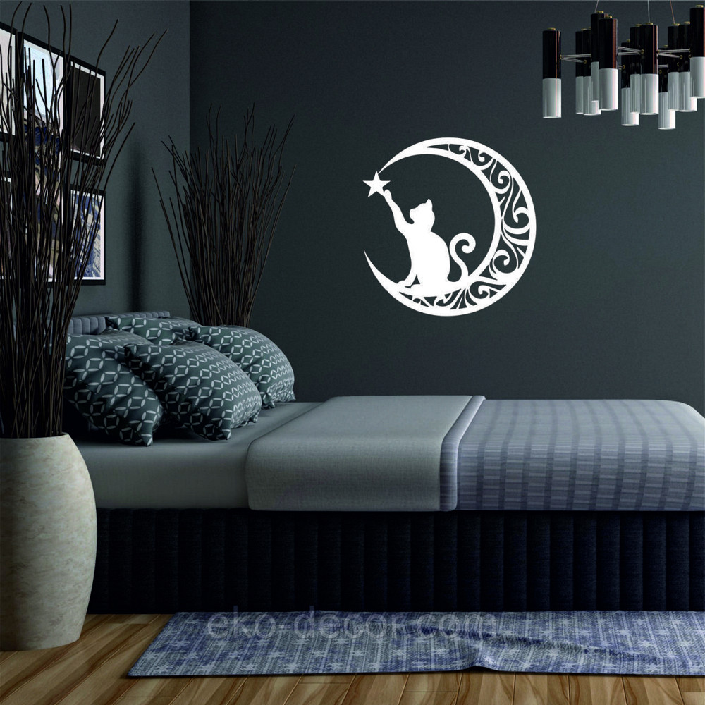 Декоративне настінне 3D Панно «Кіт» Декор на стіну з об'ємом Київ - фото 3