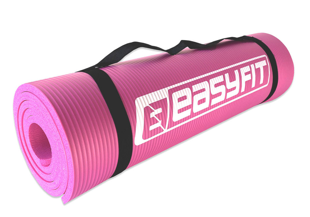 Килимок для фітнесу та йоги EasyFit NBR 10 мм Рожевий Коломия - фото 5