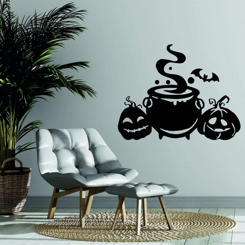 Декоративне настінне Панно «Коток відьми», Декор на стіну 110*85 см, Чорний Київ - фото 1