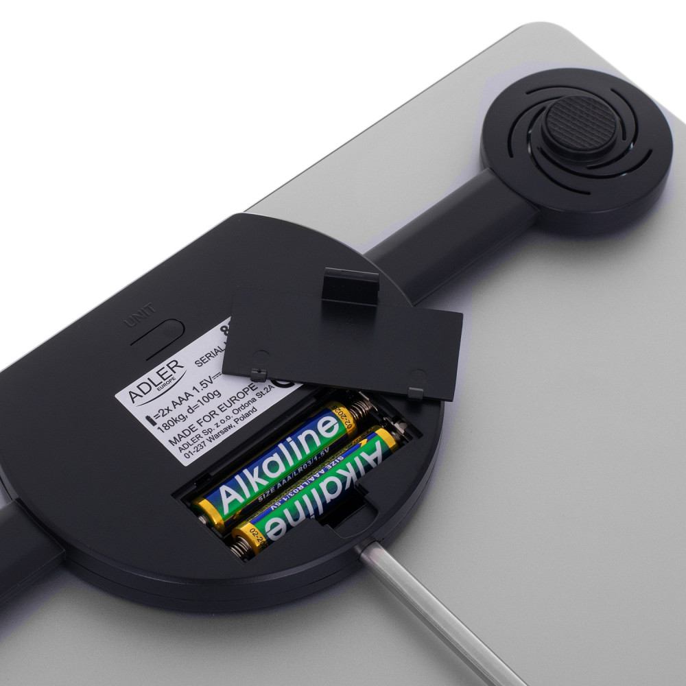 Ваги напольні Adler AD 8174 silver електронні/ 180кг/ 2хААА/ автовимкнення Винница - изображение 3