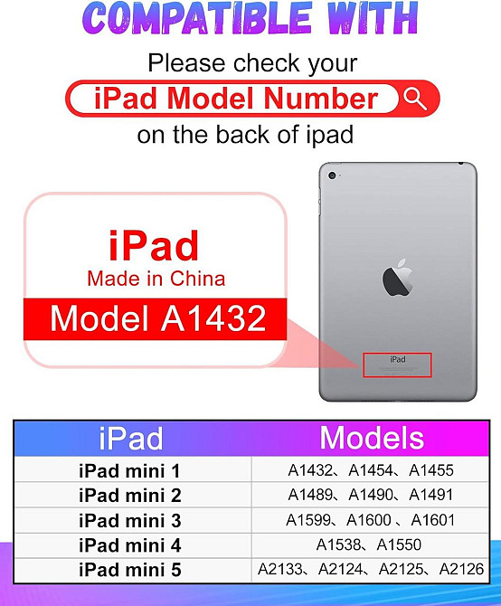 Чохол Uppuppy для iPad Mini 7.9" дитячий, з малюнком полуниці Київ - фото 3