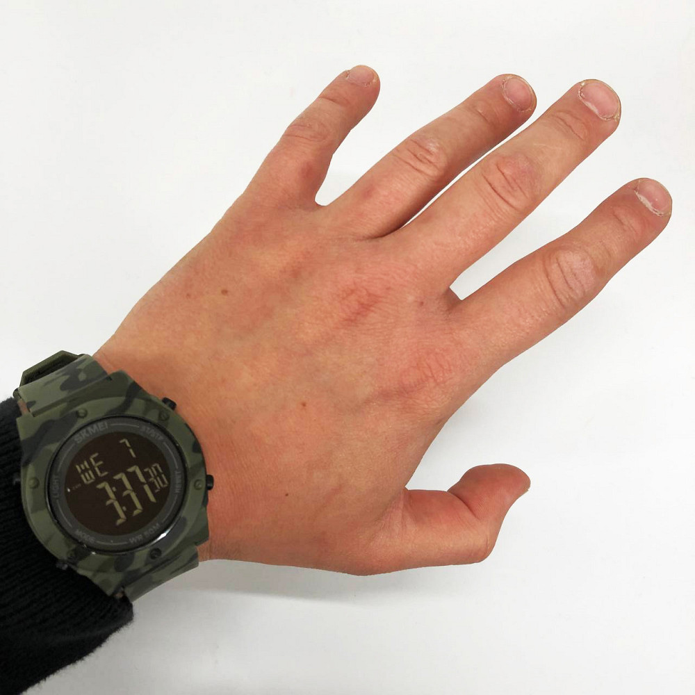 Військовий годинник з батарейкою SKMEI 1772CMGNBK, Годинники спортивні скмей, Армійський DS-710 годинник топ Київ - фото 10