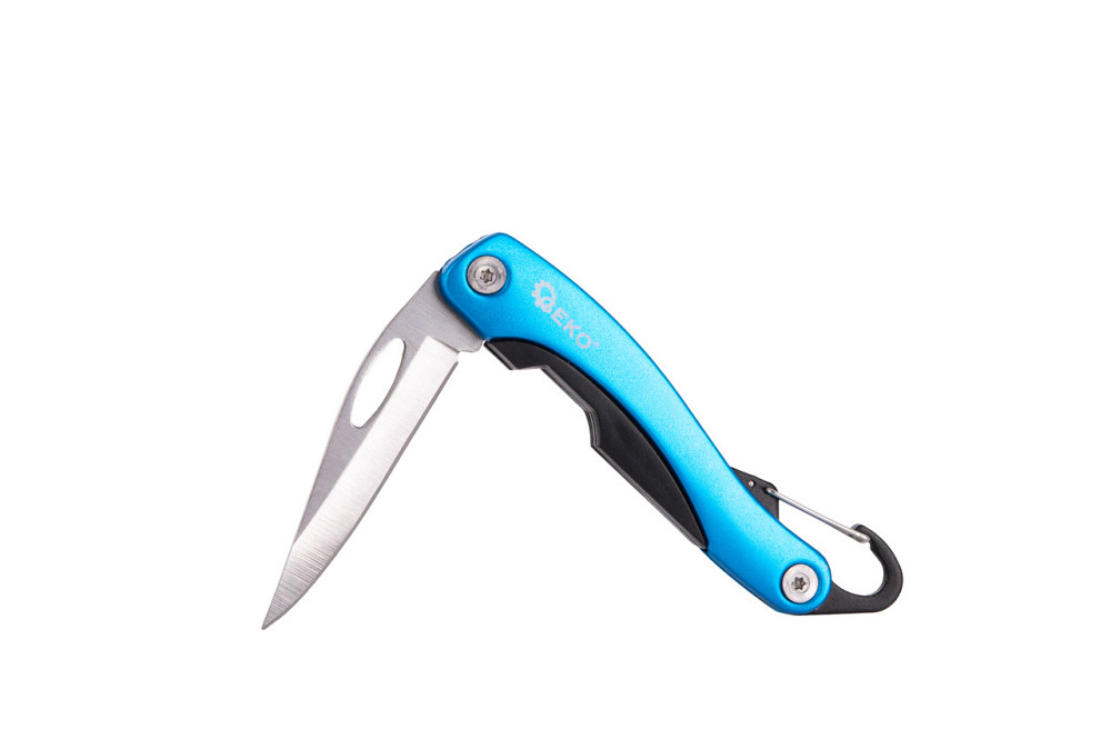 Монтерський складаний ніж (цизорик) "GeKo" з карабінчиком, лезо нержавіючої сталі Київ - фото 6