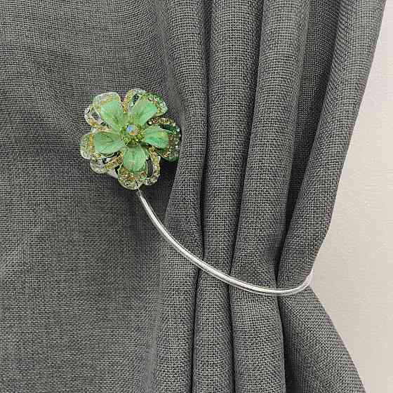 Магніти для штор та гардин "Flowers" набір 2 шт М'ятний (81-238) Київ