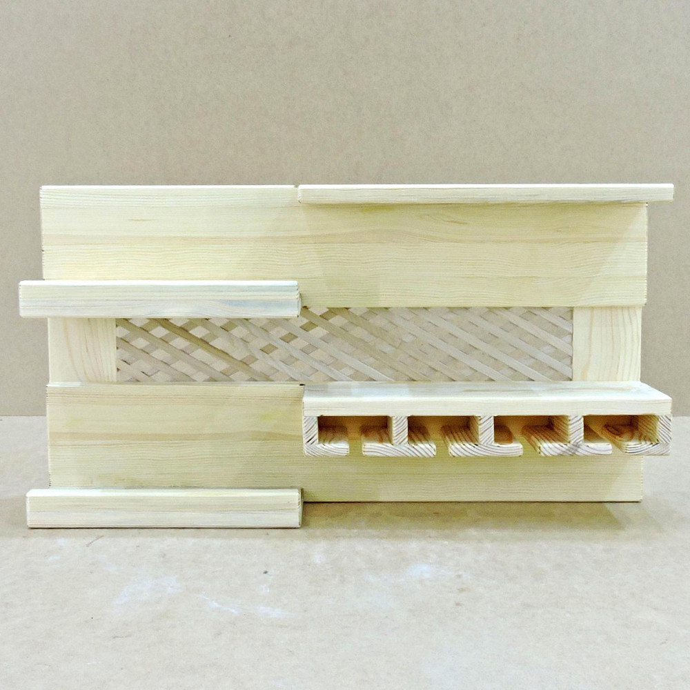 Настенная винная полка 