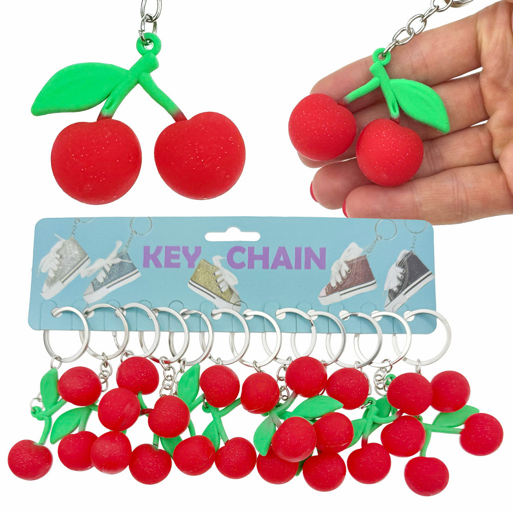 Брелоки для ключів гумовий Вишня 12 шт. Київ - фото 1