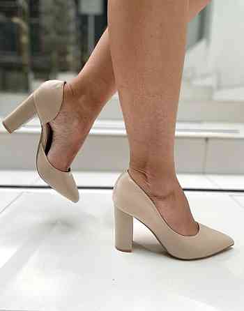 Туфлі жіночі TRASTA бежеві еко-шкіра каблук 8 см 36 р. ( -3) Коломия