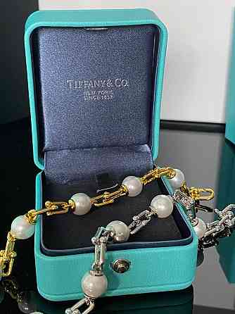 Браслет Тіффані в різних кольорах з перлами / гравірування Tiffany Одеса