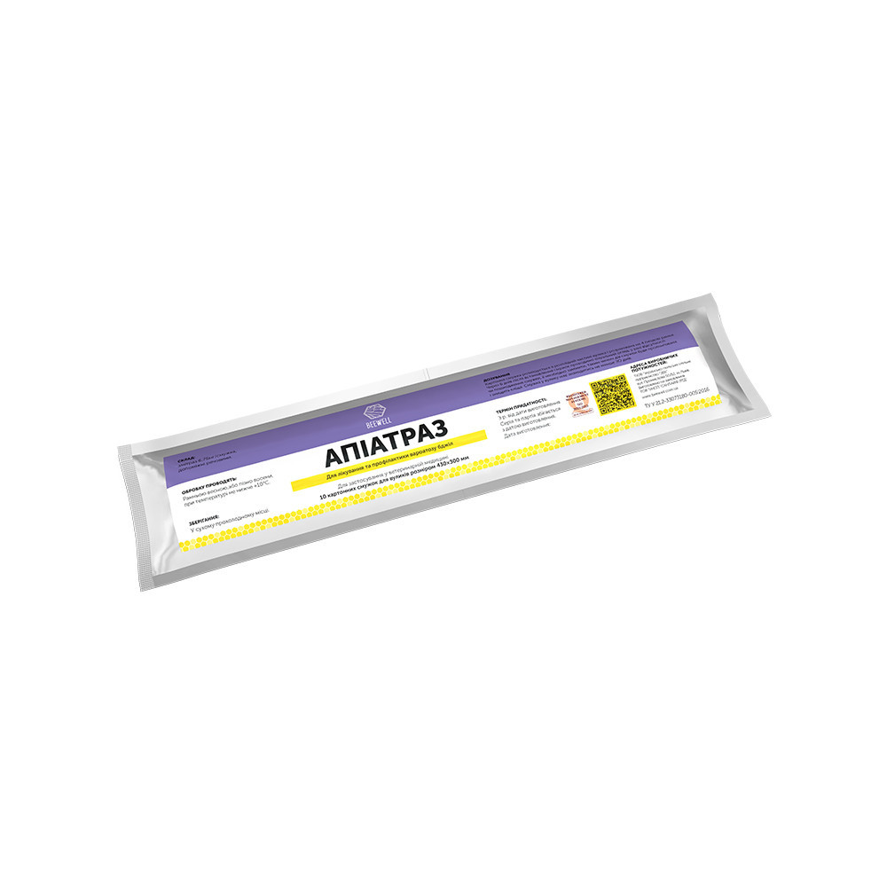 Полоски Апиатраз для профилактики и лечения пчел клещами (10 шт) Винница - изображение 1